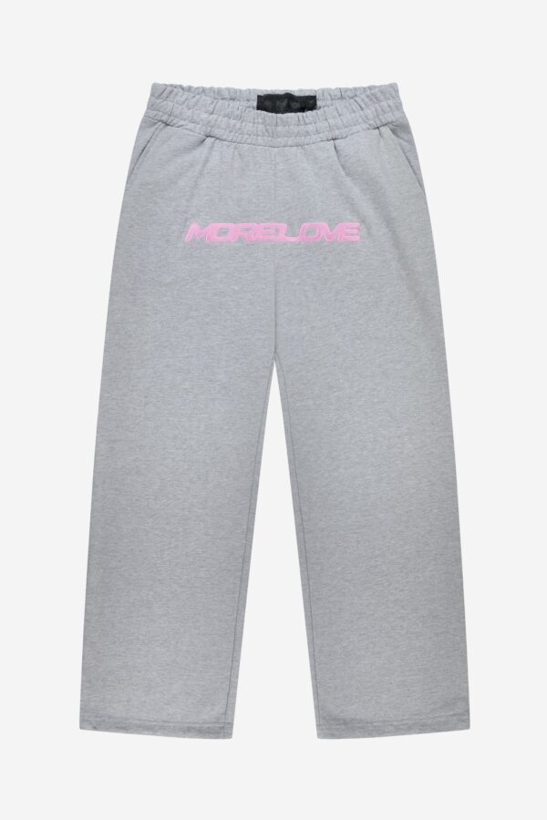Quelor Cupid Zip Hoodie & More Love Jogger Set – Gray Melange - Image 2