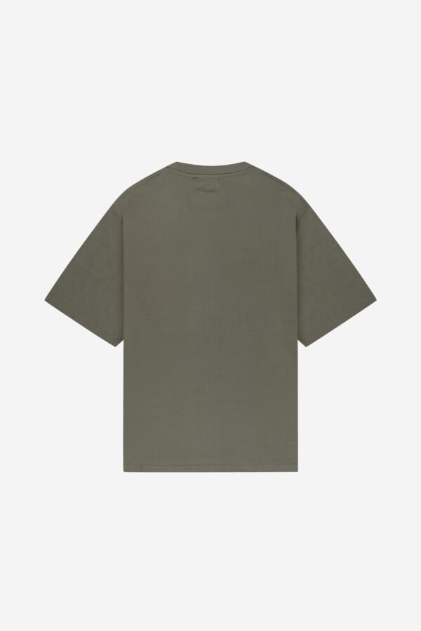 Quelor Olive Green Street Tee – Unisex Casual Graphic T-Shirt - Image 2