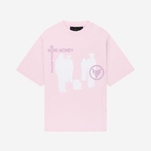 Quelor Soft Pink Graphic Tee – Relaxed Fit Casual T-Shirt
