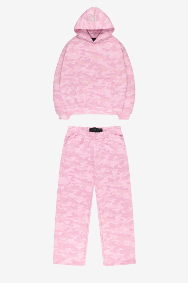 Quelor Camo Hoodie & Jogger Set – Classic Camouflage Streetwear