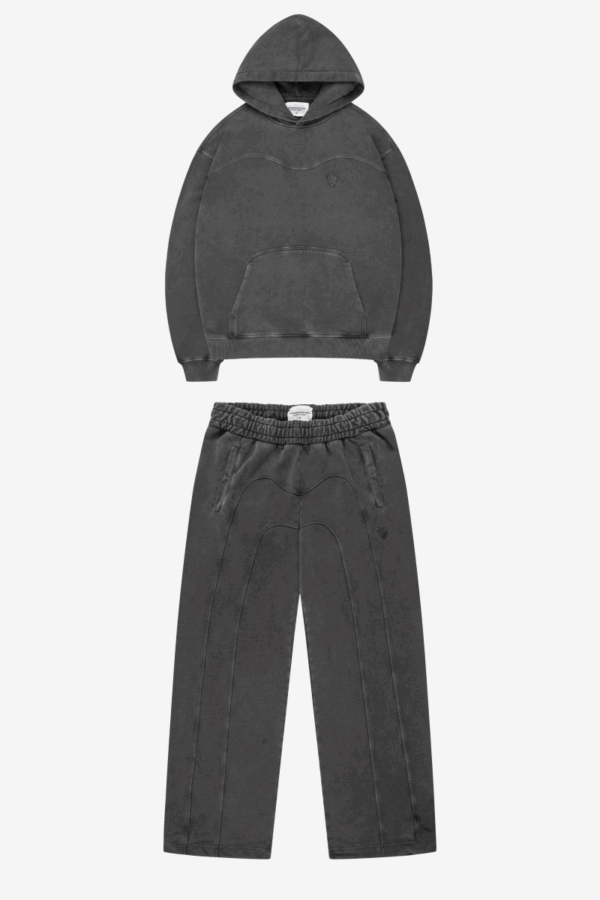 Quelor Black ‘Stacks’ Tracksuit – Hoodie & Jogger Streetwear Set